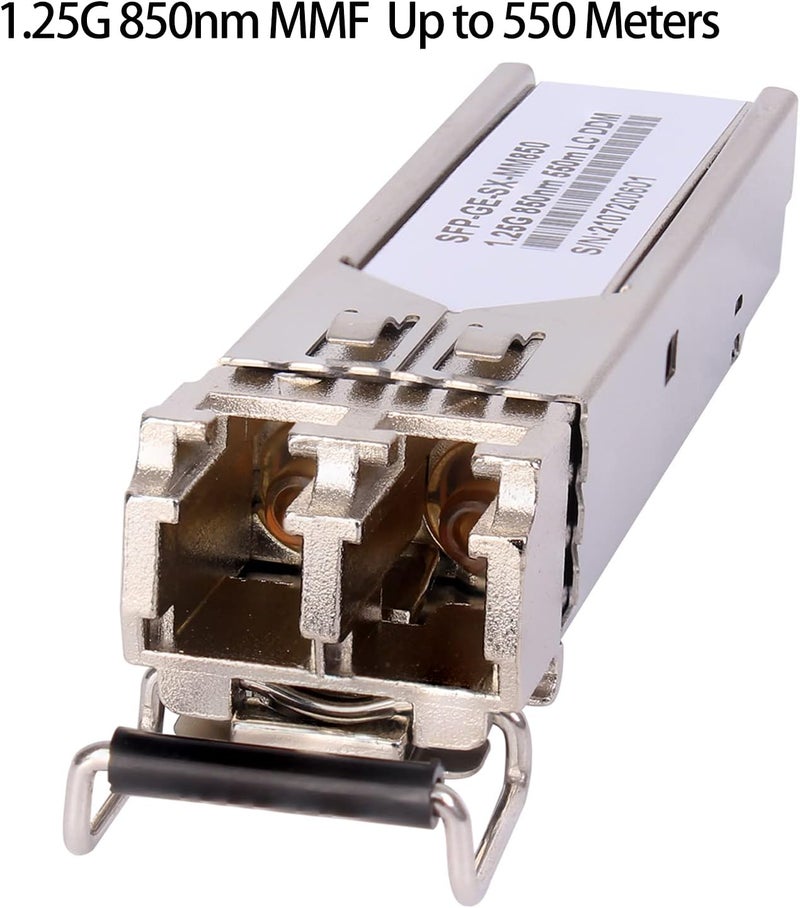 GESD 4 Pack 1.25G 850nm Multimode SFP LC Transceiver Fiber Module 550 Meters 1000Base-SX LC MMF for Cisco GLC-SX-MMD/SX-MM/SFP-GE-S,Fortinet,Ubiquiti UniFi UF-MM-1G,Mikrotik S-85DLC05D Meraki MA-SFP-1GB-SX - Image 5